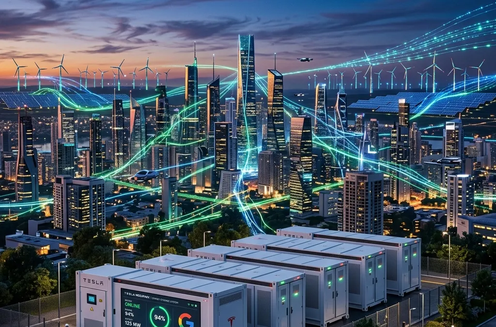Google e Tesla: A coalizão inesperada para reformar a rede elétrica mundial