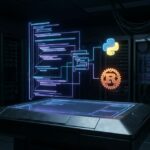 Ilustracao detalhada sobre As Linguagens de Programação que Dominam 2026: Por que Python e Rust São o Novo Padrão Ouro