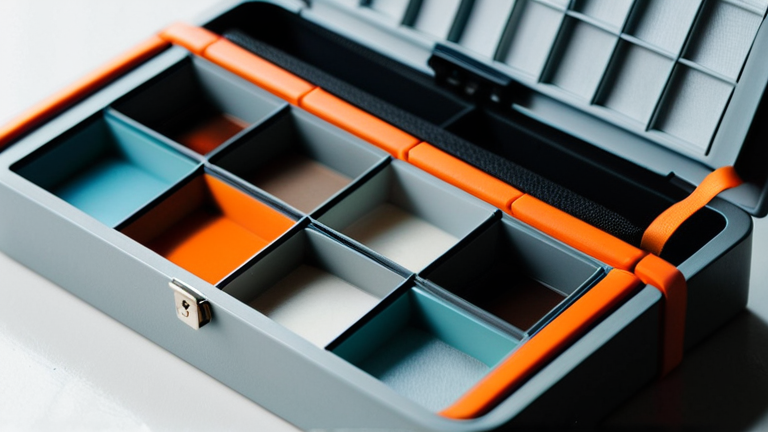 Layout organizado em grades retangulares harmoniosas com cantos arredondados, paleta de cores neutra com acentos vibrantes, 3D sutil.