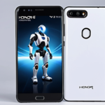 Ilustração vetorial de um smartphone dobrável moderno e elementos robóticos sutis