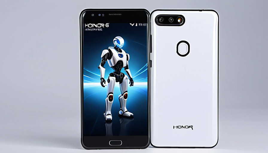 Ilustração vetorial de um smartphone dobrável moderno e elementos robóticos sutis