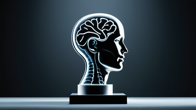 Representação simbólica de conhecimento e tecnologia se fundindo em um ambiente editorial limpo.