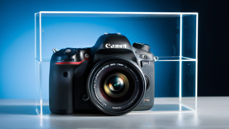 Conceito de interface espacial flutuando no ar, luz translúcida, ícones 3D com profundidade real e tons de azul etéreo.