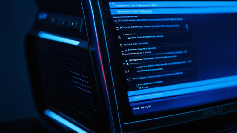 Representação abstrata de uma interface de computador controlada por fios de luz inteligentes, simbolizando a IA agêntica do GPT-5.4.