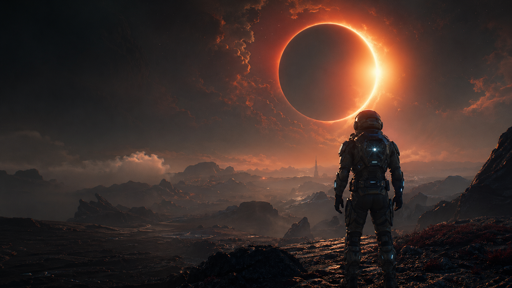 Capa editorial sobre Saros no PS5 e PS5 Pro