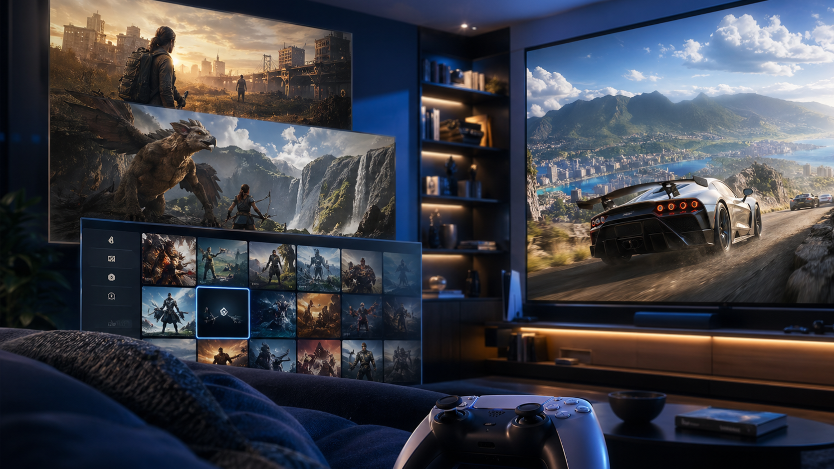 Capa editorial sobre comparativo entre PS Plus e Xbox Game Pass em 2026.