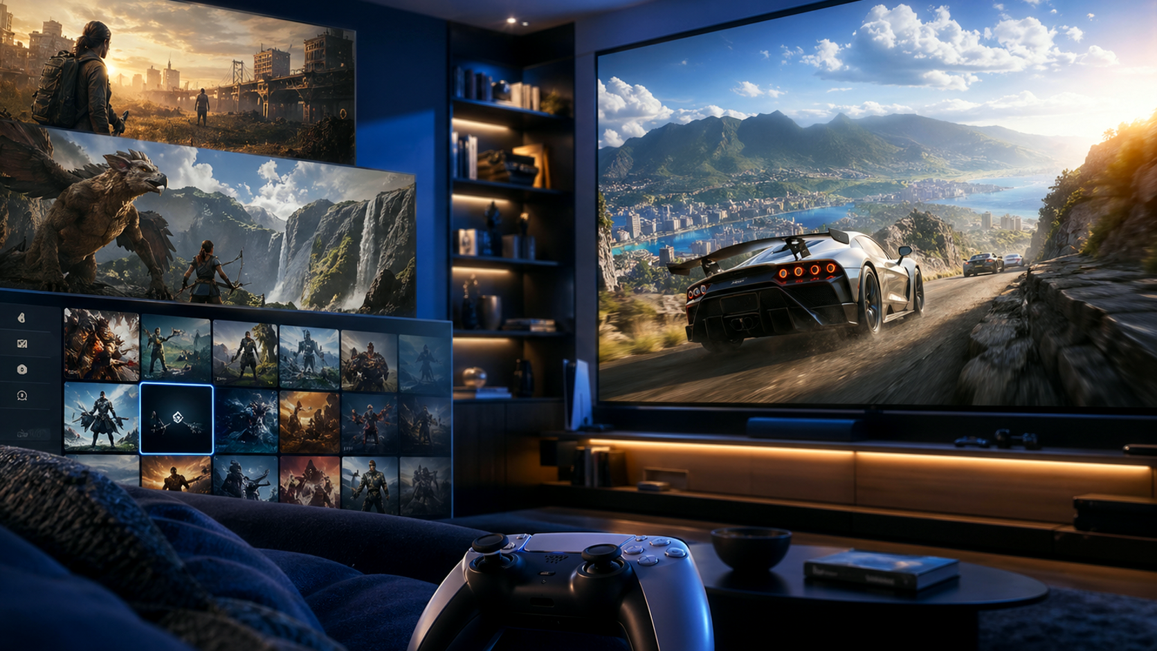 Capa editorial sobre quais jogos baixar primeiro no PS Plus em abril de 2026.