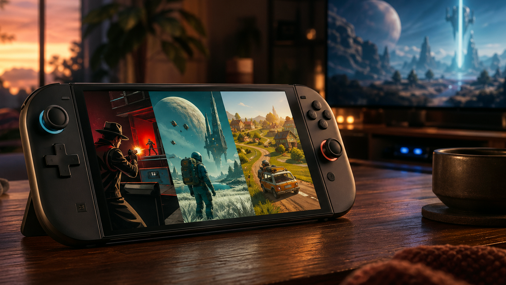 Capa editorial sobre Nintendo Switch 2, jogos e compra no Brasil.