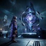 Um Guardiao de Destiny 2 observando um horizonte misterioso, simbolizando a chegada de uma nova temporada e conteudos ineditos.