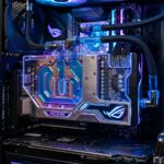 Placa de vídeo de alta performance com iluminação RGB.