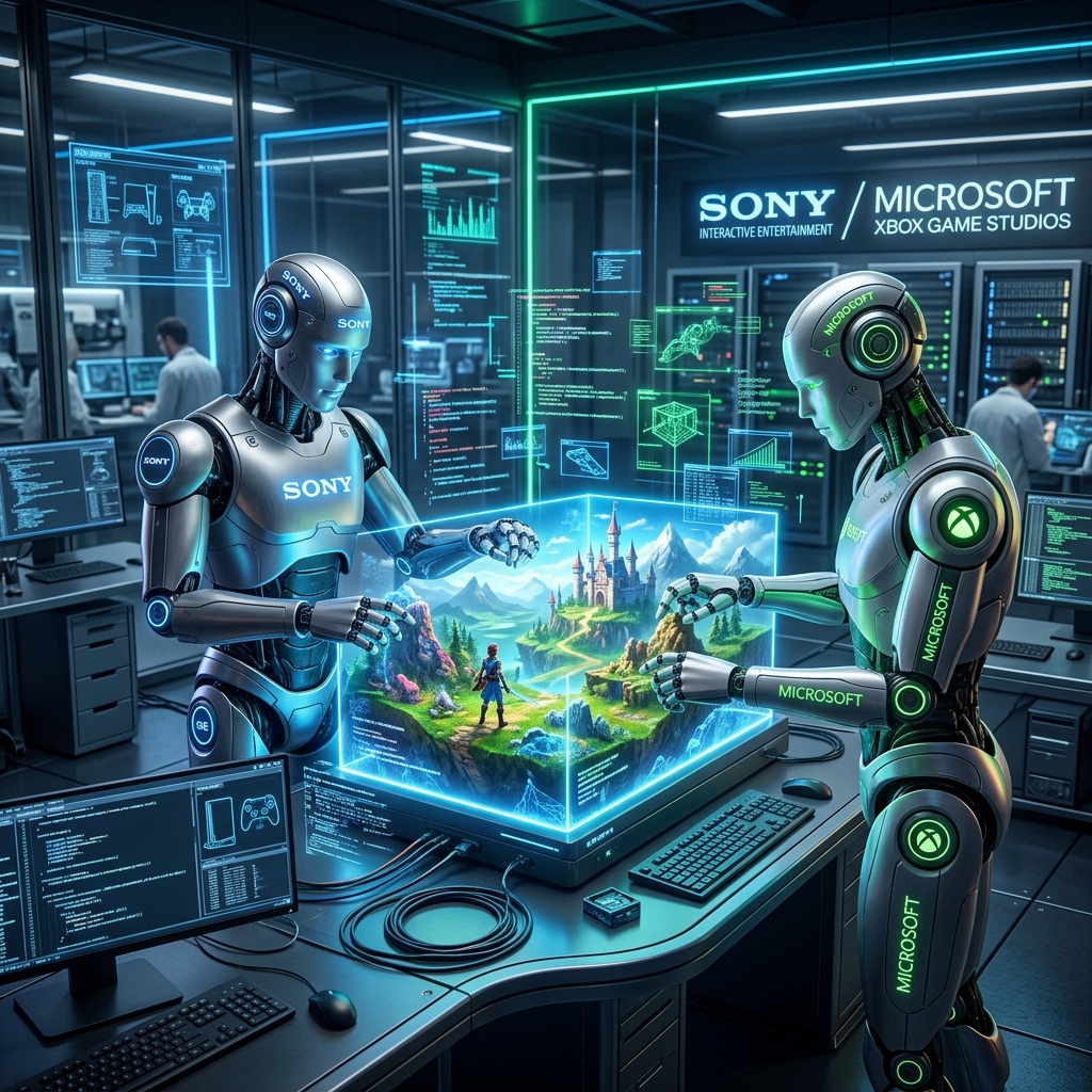 IA Generativa nos Games: Como Sony e Microsoft estão mudando o desenvolvimento em 2026
