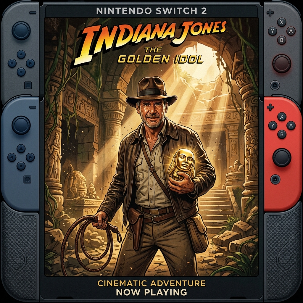 Indiana Jones e o Grande Círculo no Switch 2: Vale o download no lançamento ou o console base sofre?