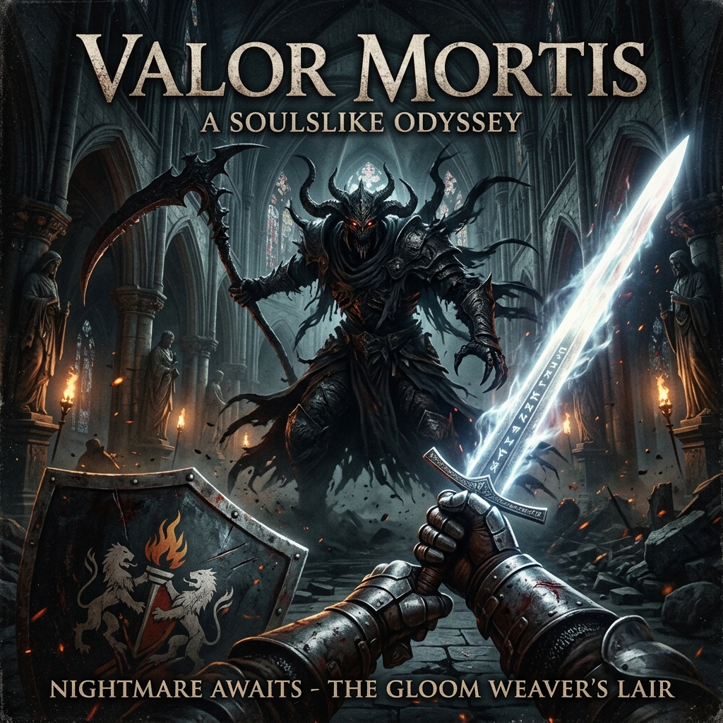 First-person soulslike perspective for Valor Mortis.