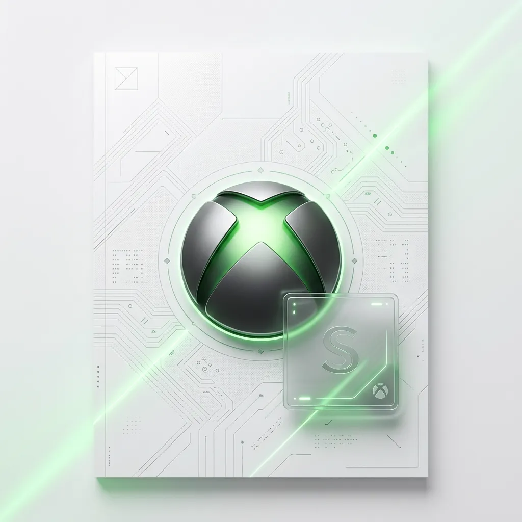 Logotipo estilizado do Xbox com parte oculta, simbolizando um plano de assinatura ainda nao revelado, em um fundo minimalista.