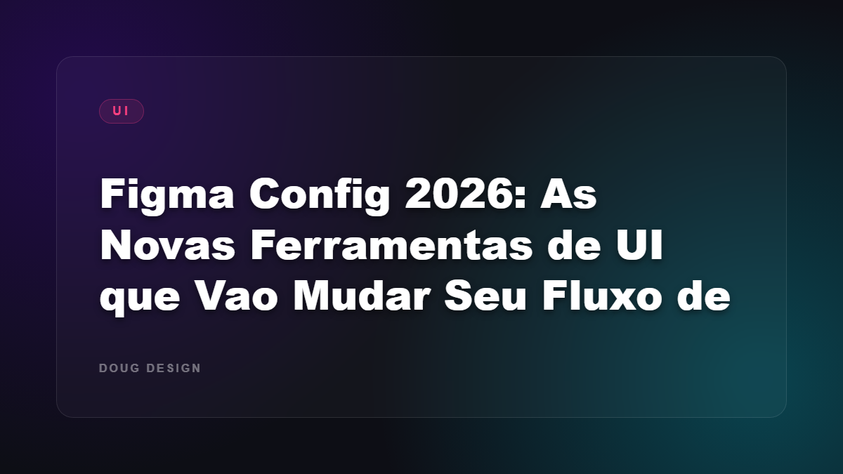 Espaco de trabalho moderno com tela de computador mostrando interface de ferramenta de design UI, estilo fotografia editorial.